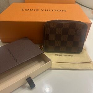 Louis Vuitton Damier Ebene zippy coin purse
